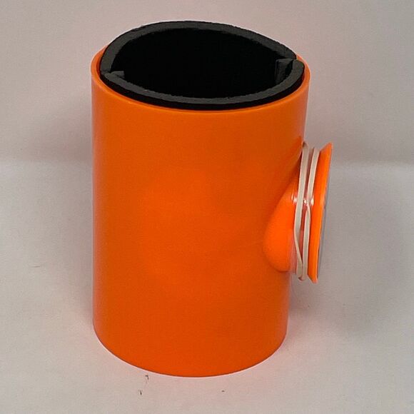 Chill-N-Reel Fishing Can Cooler Kit Hard Shell Drink Koozie Orange New Unsealed - Picture 10 of 12